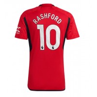 Moški Nogometni dresi Manchester United Marcus Rashford #10 Domači 2023-24 Kratek Rokav